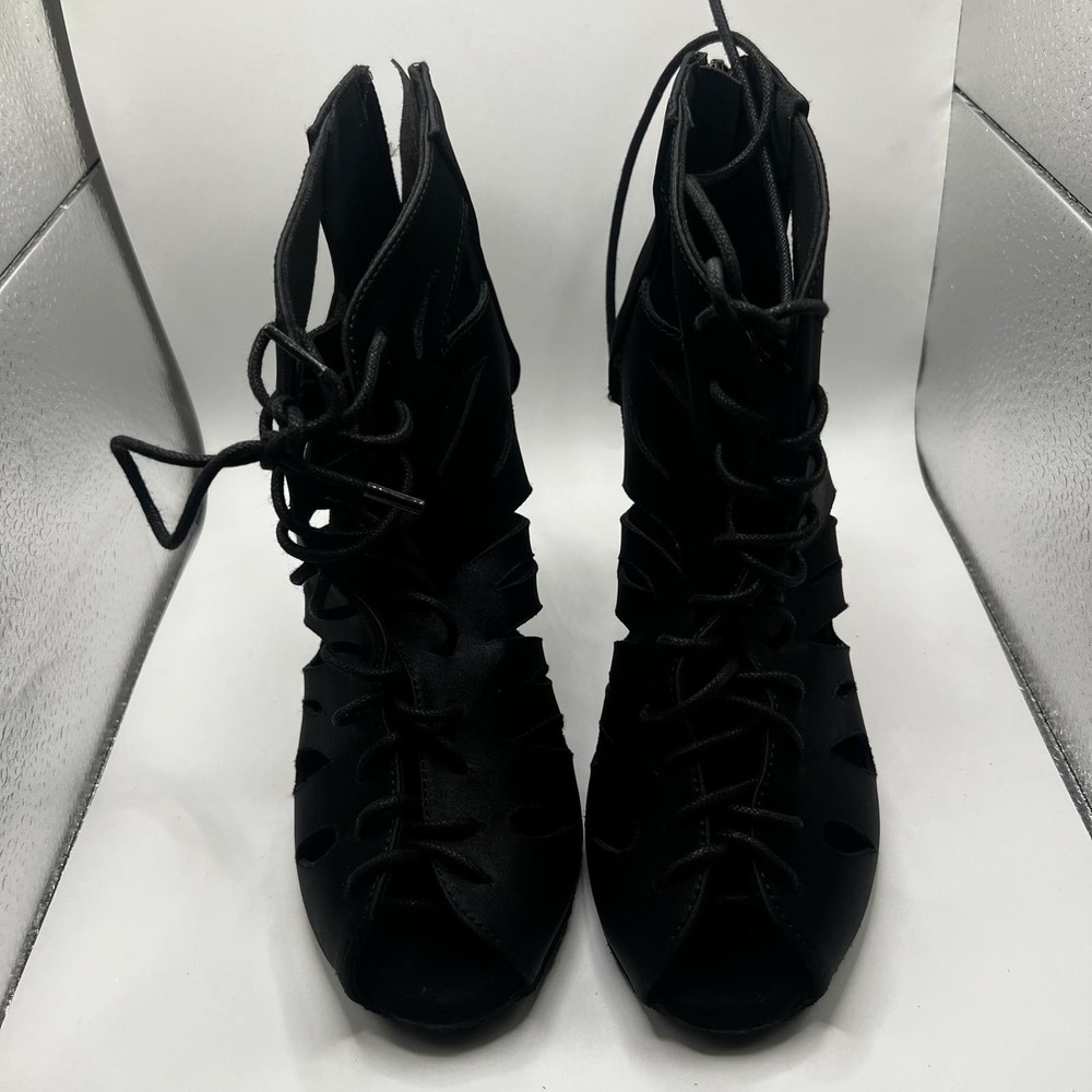 NEW Dance And Sway Women's Size 7-7.5 Black Shoes Slim Heel 4"